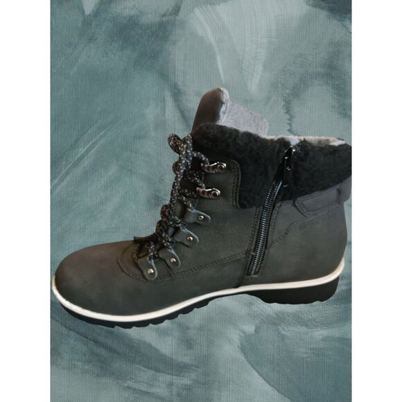 Jambu JBU W Black Waterproof Lace-Up Boots With Memory Foam Footbed size 7.5M - Picture 10 of 15